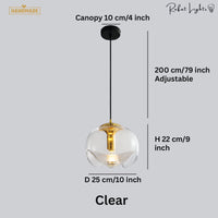 Artistic Brilliance Modern Glass Pendant Light