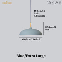 Minimalist Wood & Aluminum Pendant Light