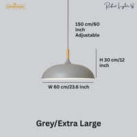 Minimalist Wood & Aluminum Pendant Light