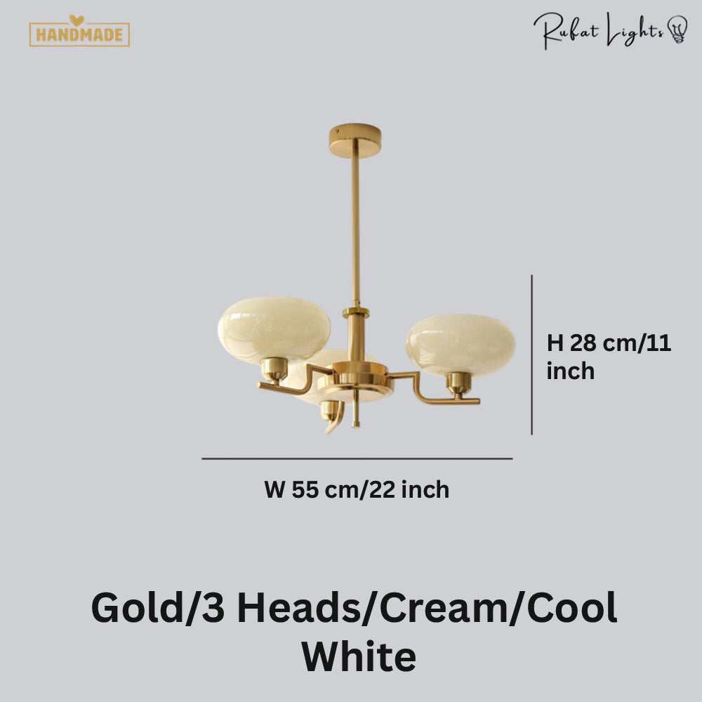Bauhaus Modern French Chandelier