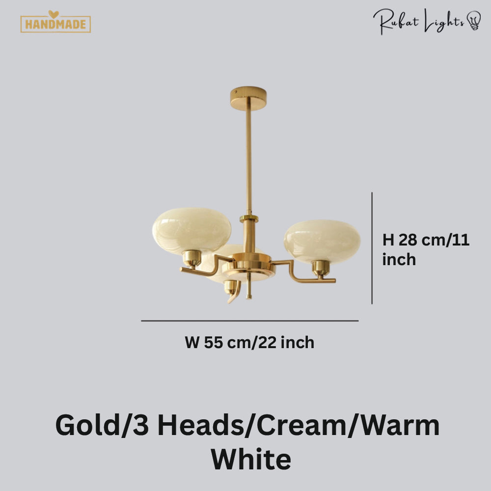 Bauhaus Modern French Chandelier