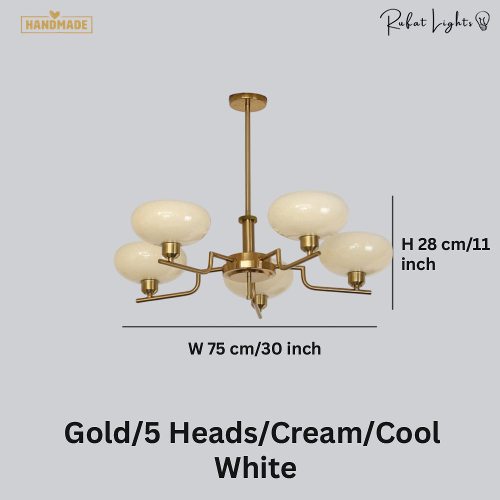 Bauhaus Modern French Chandelier
