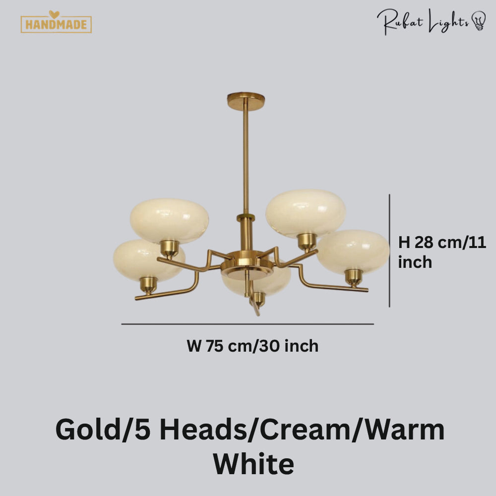 Bauhaus Modern French Chandelier