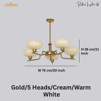 Bauhaus Modern French Chandelier