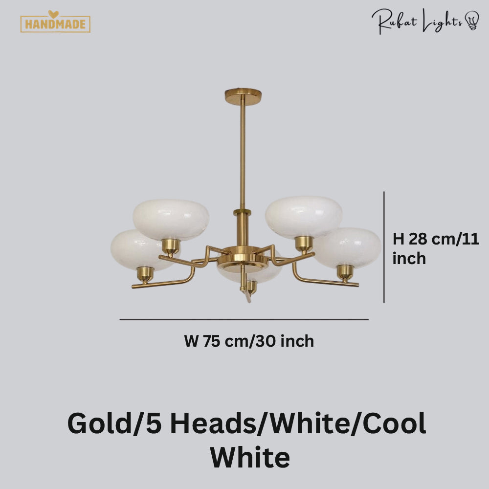 Bauhaus Modern French Chandelier