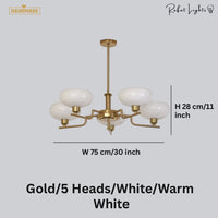Bauhaus Modern French Chandelier