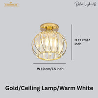 Simple Creative Crystal Aisle Chandelier Lamp