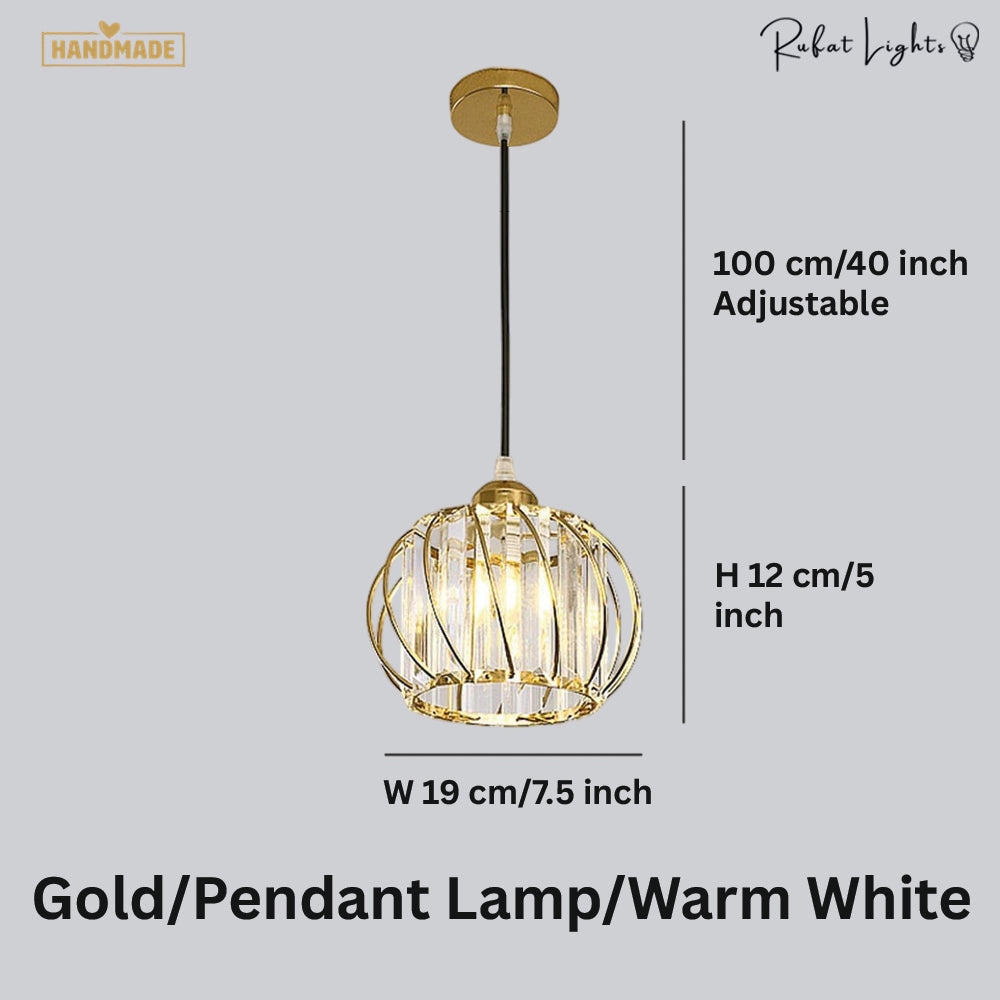 Simple Creative Crystal Aisle Chandelier Lamp