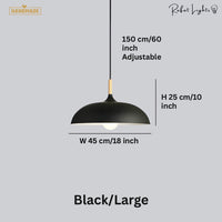 Minimalist Wood & Aluminum Pendant Light