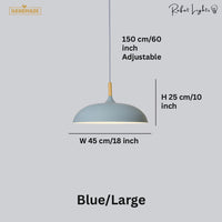 Minimalist Wood & Aluminum Pendant Light