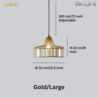 Contemporary Circular Crystal Pendant Light