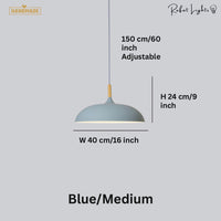 Minimalist Wood & Aluminum Pendant Light