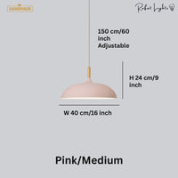 Minimalist Wood & Aluminum Pendant Light
