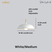 Minimalist Wood & Aluminum Pendant Light
