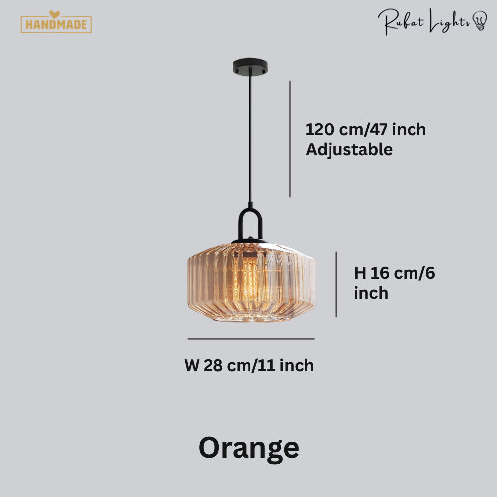 Enchanting Japanese Glass Pendant Light