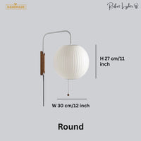 Japanese Inspired Nelson Ball Wall Light