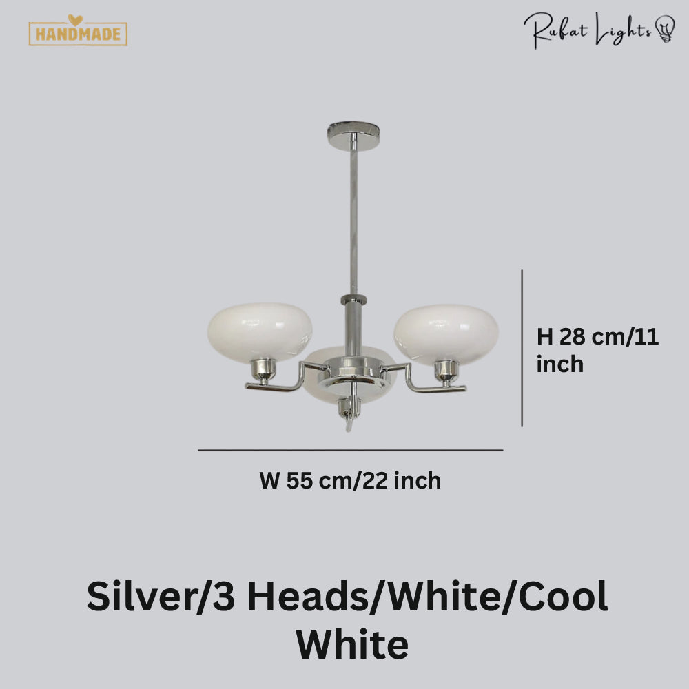 Bauhaus Modern French Chandelier