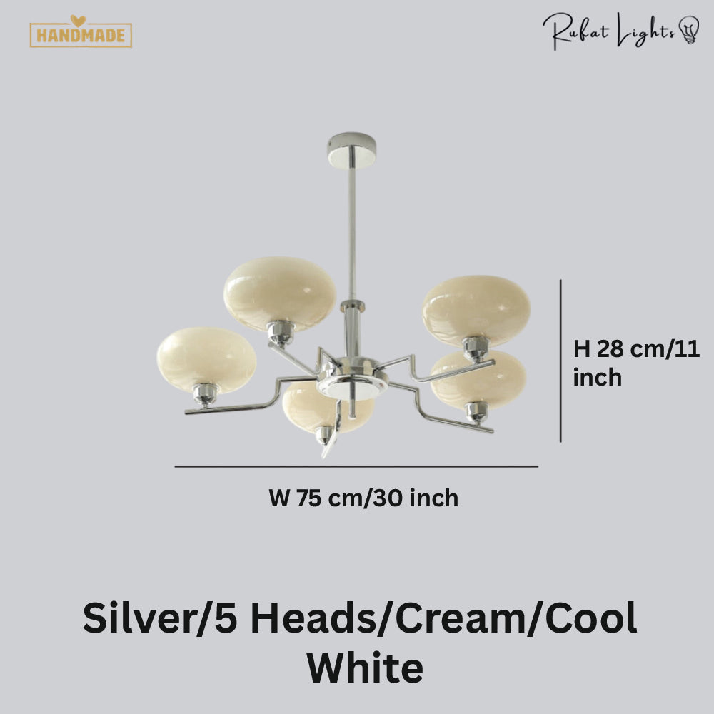 Bauhaus Modern French Chandelier