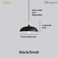 Minimalist Wood & Aluminum Pendant Light