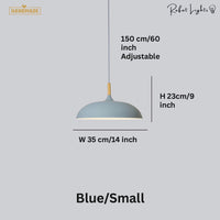 Minimalist Wood & Aluminum Pendant Light