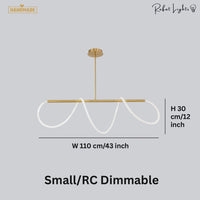 Golden Designer Rope LED Chandelier Lamps