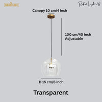 Glass Hanging Pendant Light