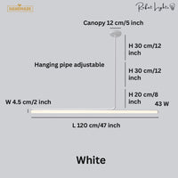 Elegance Modern Long Tube Pendant Light