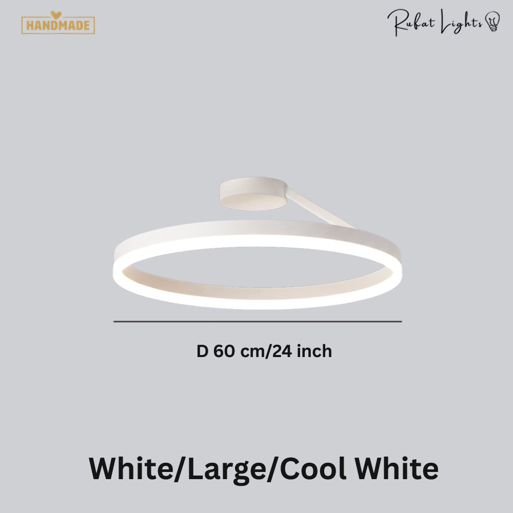 Nordic LED Designer Single Circle Chandelier