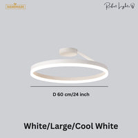 Nordic LED Designer Single Circle Chandelier