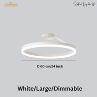 Nordic LED Designer Single Circle Chandelier