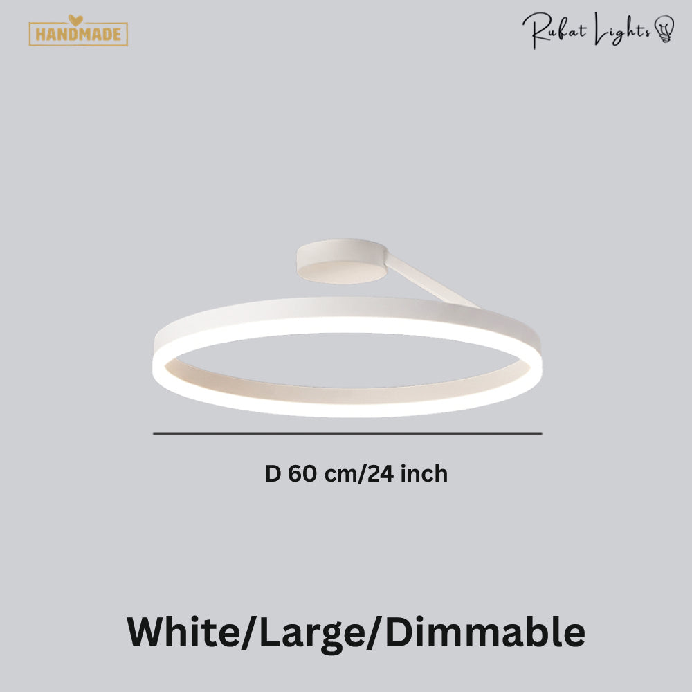 Nordic LED Designer Single Circle Chandelier