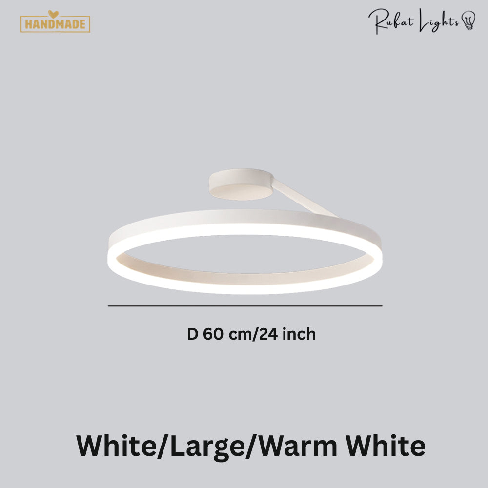 Nordic LED Designer Single Circle Chandelier