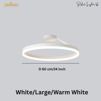 Nordic LED Designer Single Circle Chandelier