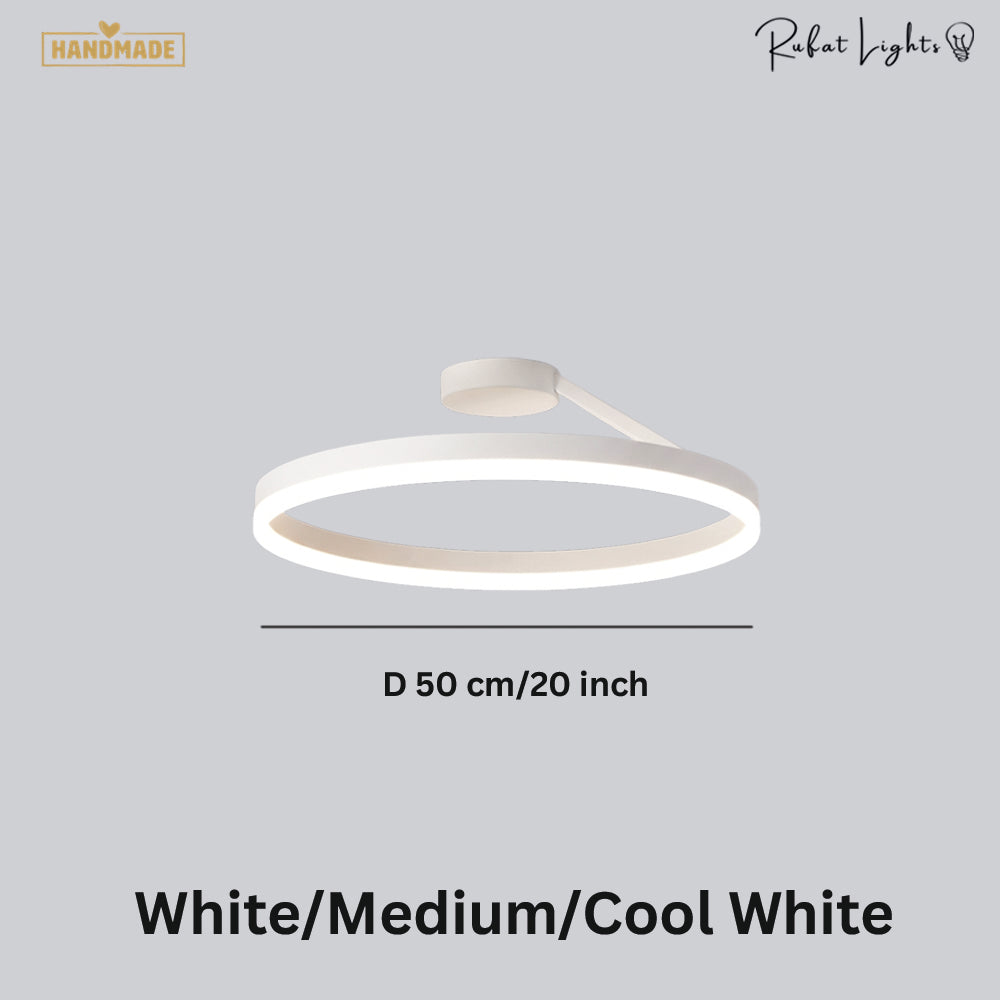 Nordic LED Designer Single Circle Chandelier
