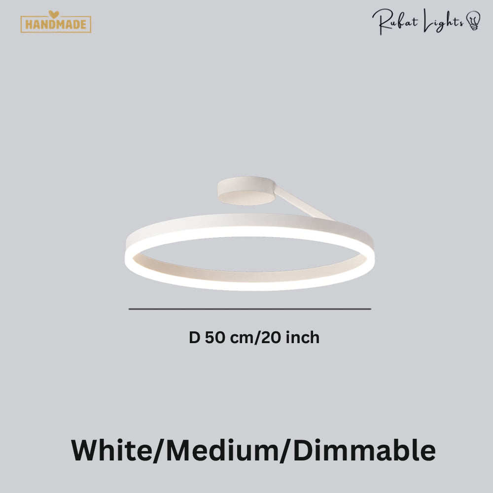 Nordic LED Designer Single Circle Chandelier