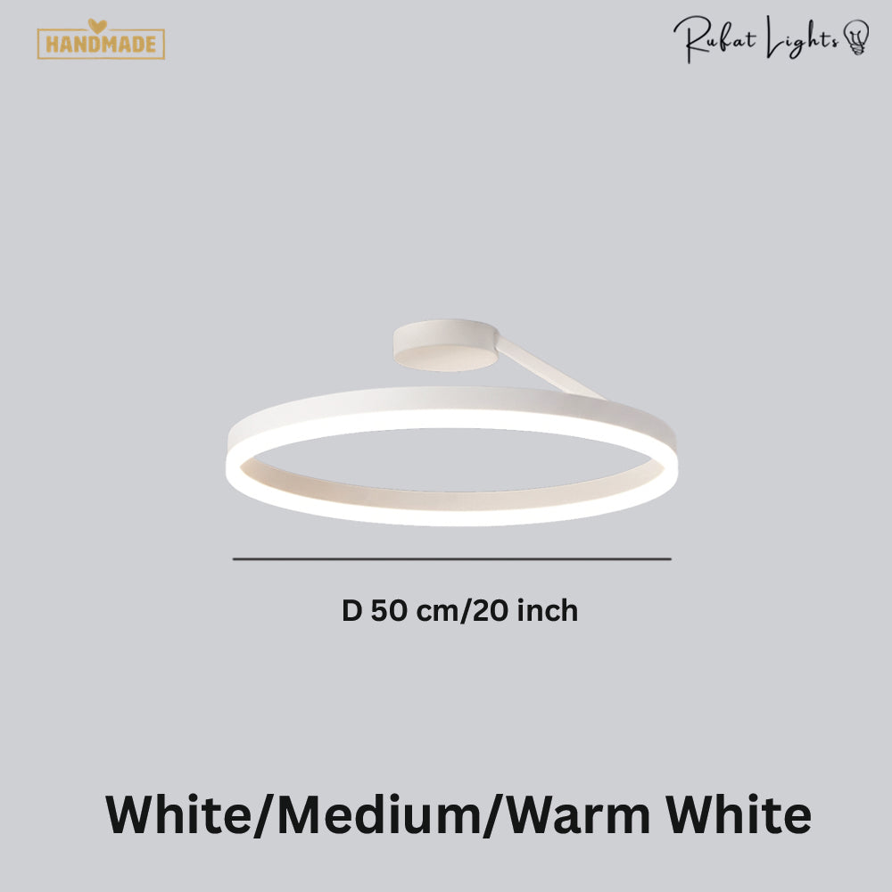 Nordic LED Designer Single Circle Chandelier