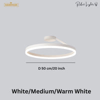 Nordic LED Designer Single Circle Chandelier