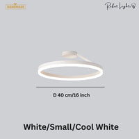 Nordic LED Designer Single Circle Chandelier