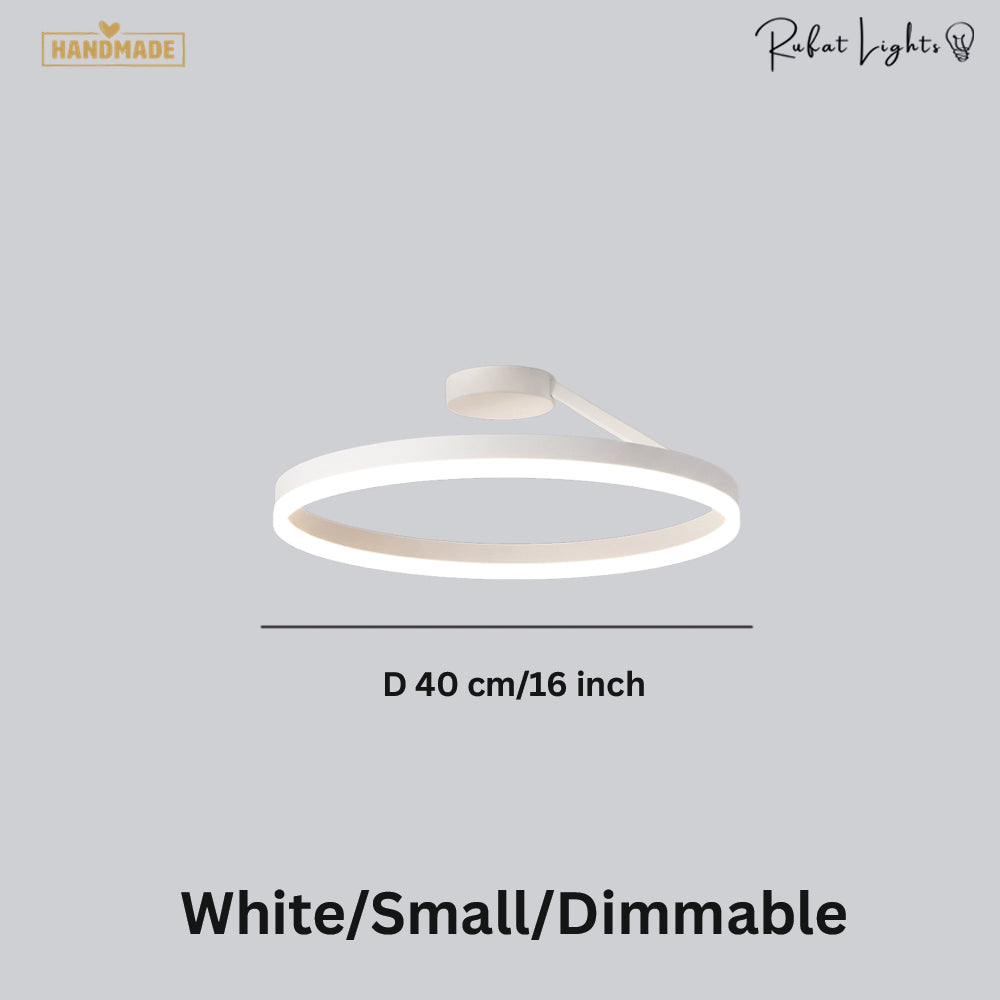 Nordic LED Designer Single Circle Chandelier