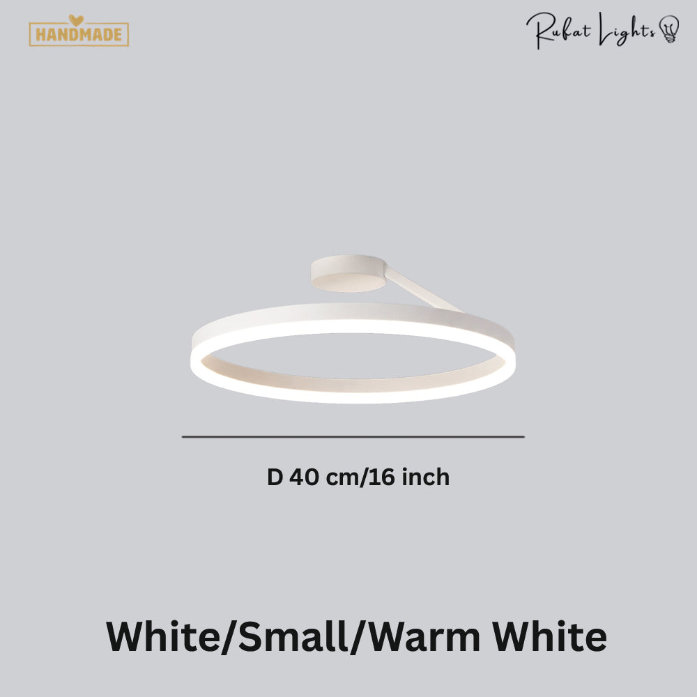 Nordic LED Designer Single Circle Chandelier