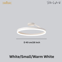 Nordic LED Designer Single Circle Chandelier