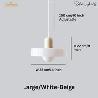 Vintage Scandinavian Glass Pendant Light