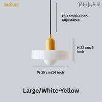Vintage Scandinavian Glass Pendant Light