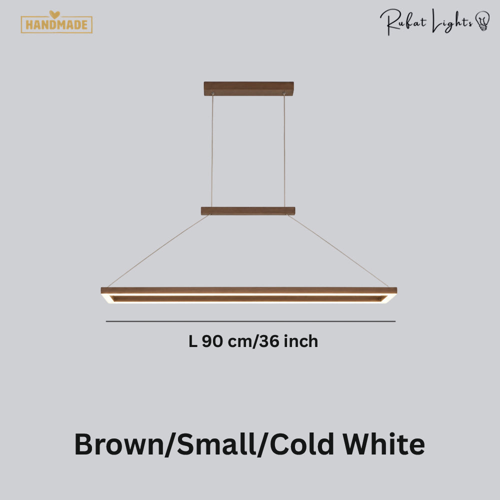 Rectangular Aluminum LED Suspension Chandelier