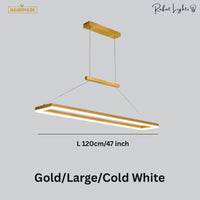 Rectangular Aluminum LED Suspension Chandelier