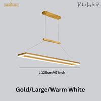 Rectangular Aluminum LED Suspension Chandelier