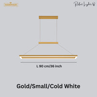 Rectangular Aluminum LED Suspension Chandelier