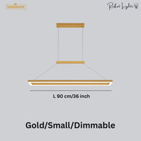 Rectangular Aluminum LED Suspension Chandelier