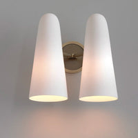 Ivory White Glass Wall Lamp