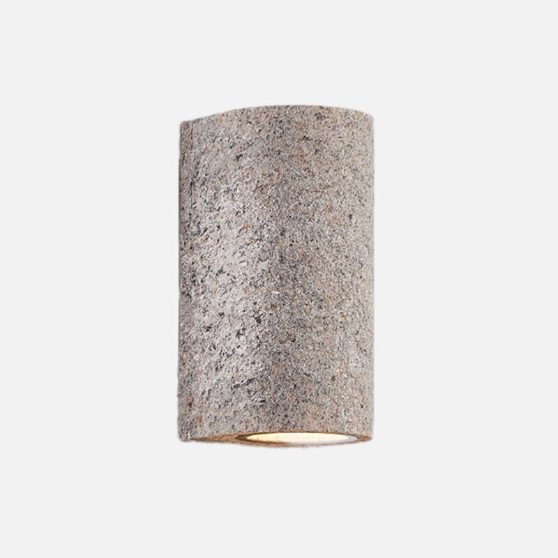 Japanese Retro Foyer Cement Wabi-Sabi LED Wall Lamp